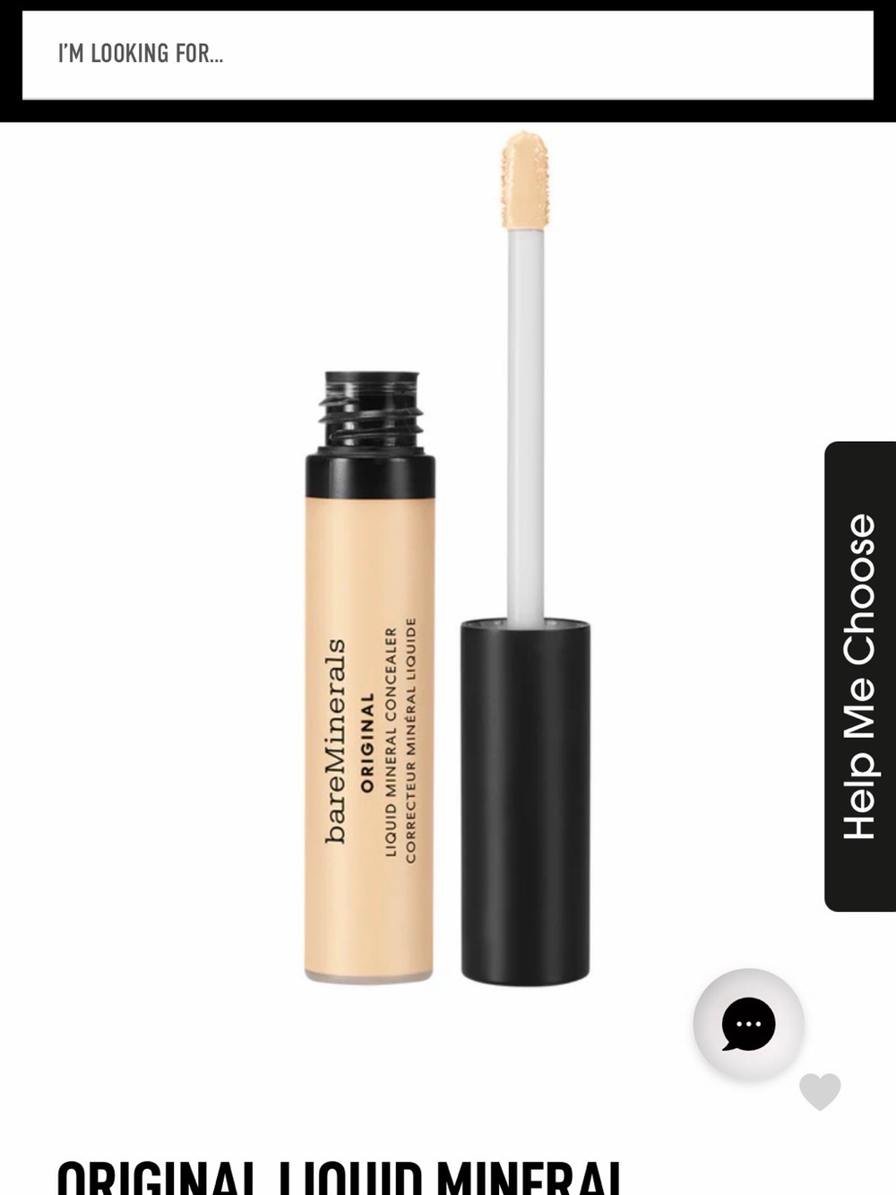 bareMinerals Liquid Mineral Concealer — Fair 1W